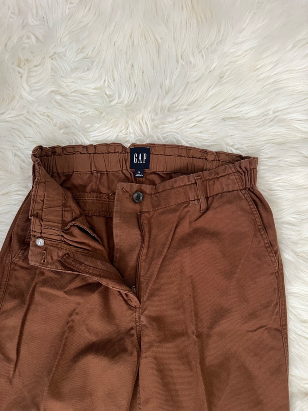 GAP Easy Twill Brown Straight-Leg Pants - Picture 10 of 11